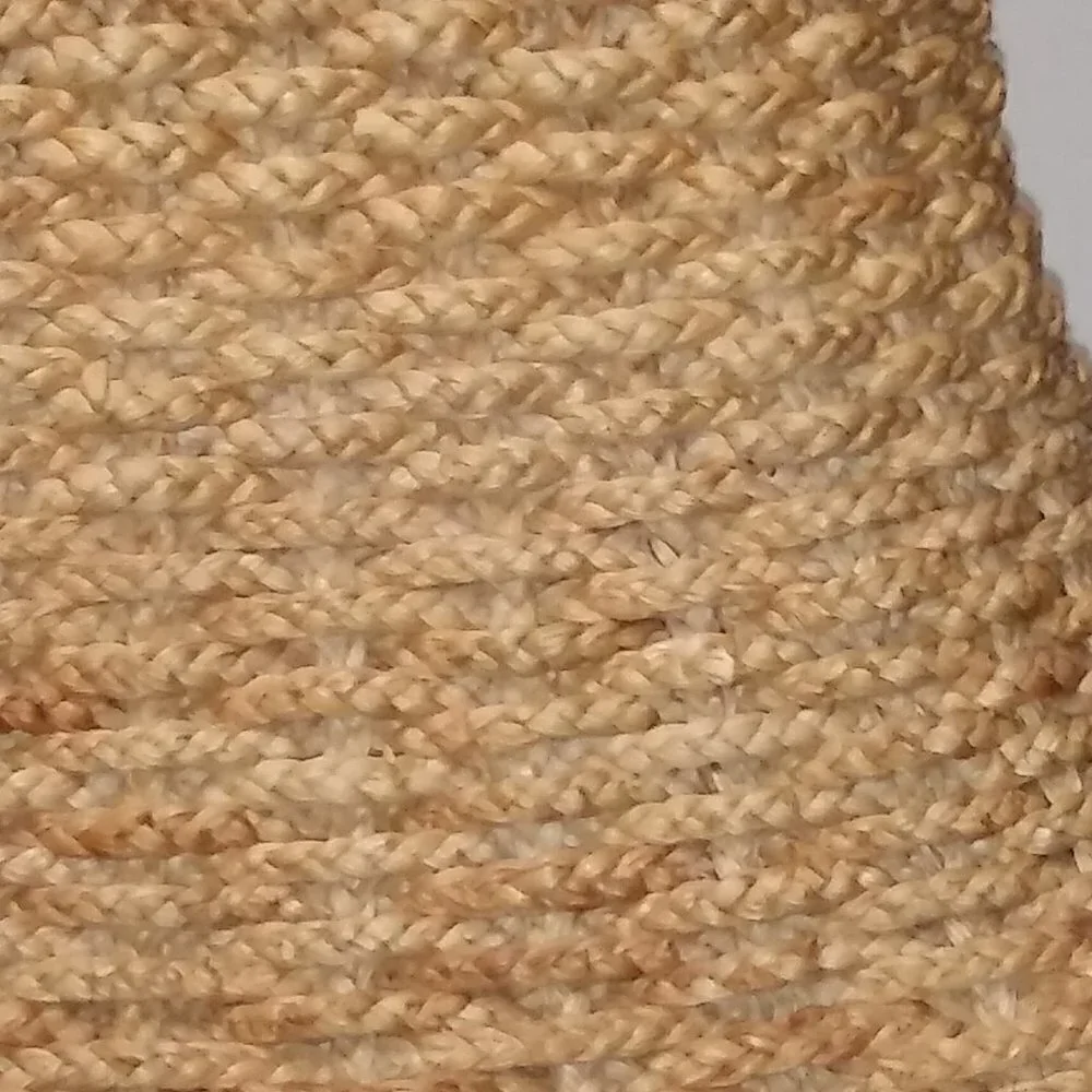 Wicker Seagrass Lamp Shade woven Table Lamp RARE Braided Anthropologie style EUC